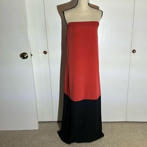LOFT strapless summer maxi dress size medium